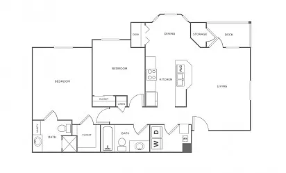 Floor plan Rubicon Furnished