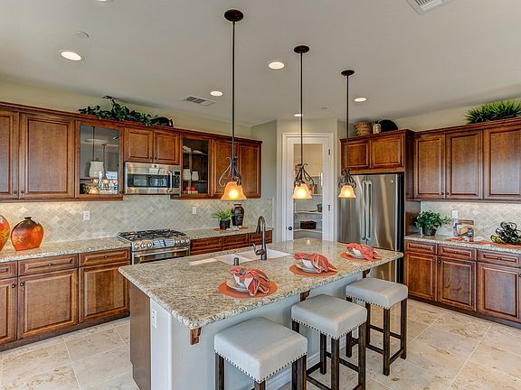 Expansive kitchen with island