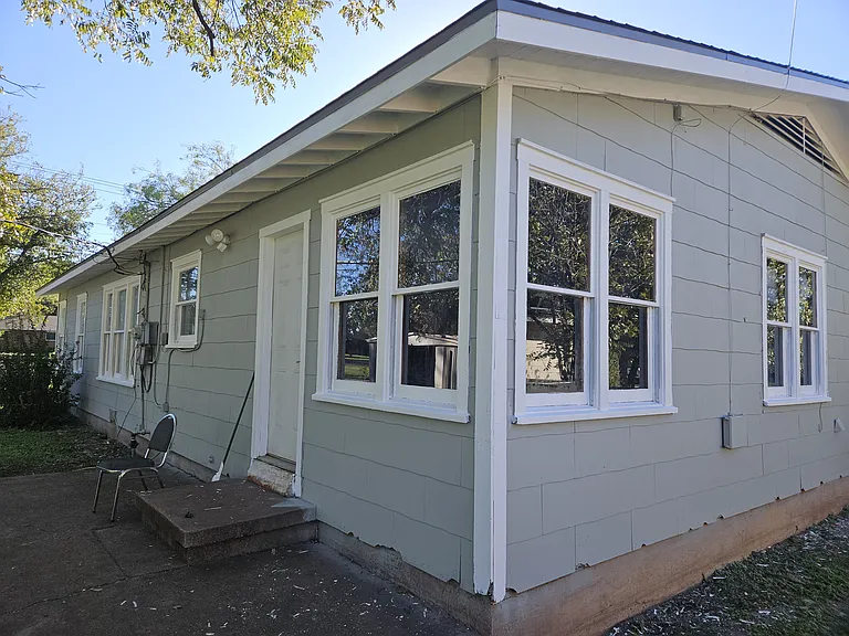 Back side of the house