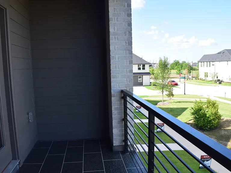Nice Sit Out Patio attached to Master Bedroom with Green belt in the Front to Sit and Relax - Nice View