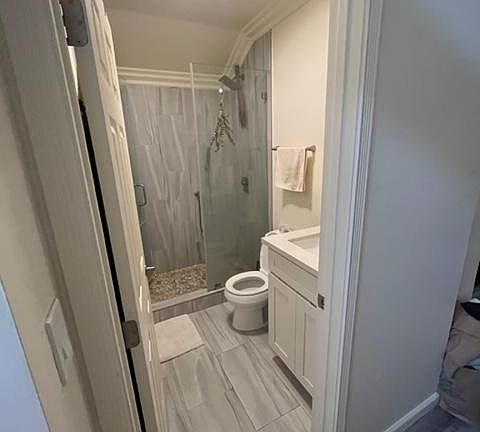 Bathroom with walk-in shower