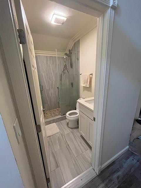 Bathroom with walk-in shower