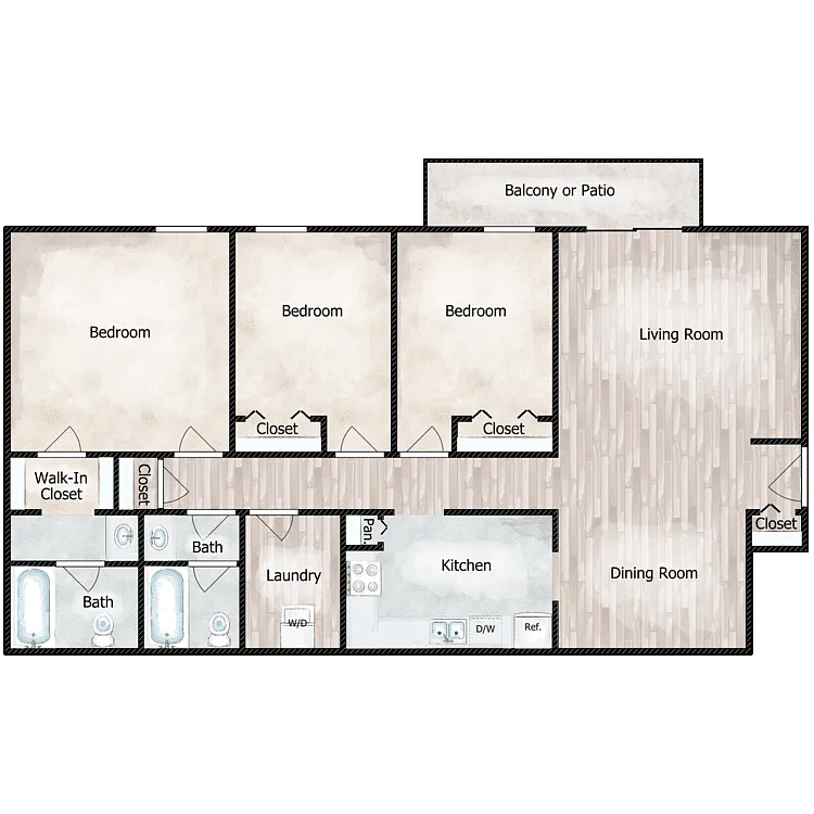 Floor plan The Montane