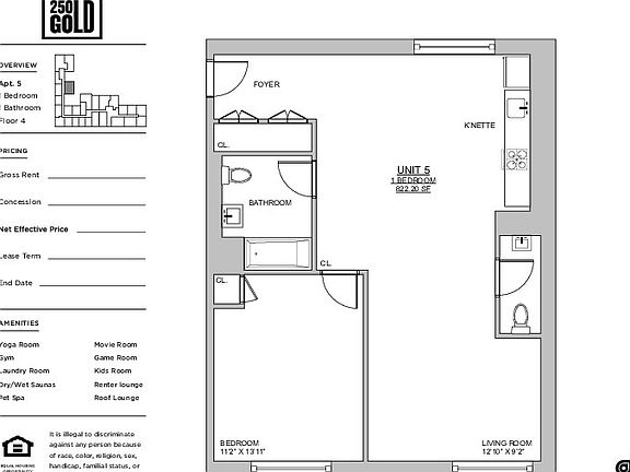 2nd image of 250 Gold St #505