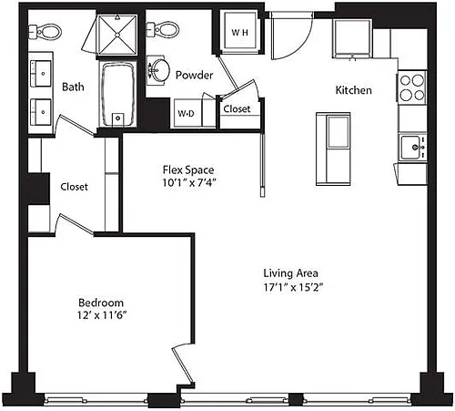 Floor plan 1Y Den