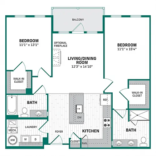 Floor plan D1 - The Refinery
