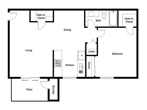 Floor plan 1X1