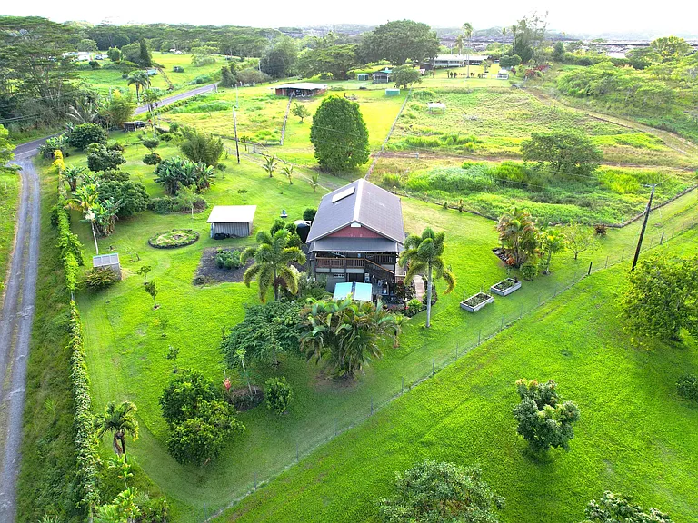 Aerial view of home