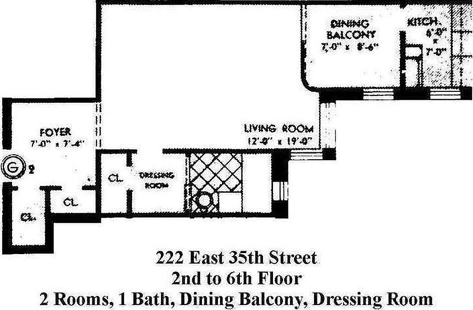 2nd image of 222 E 35th St APT 5G