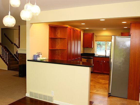 Dining area and kitchen.