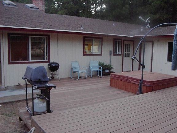 Trex deck and spa