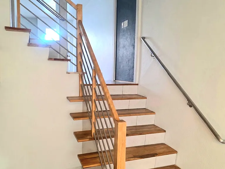 Beautiful, newly-installed safety railing