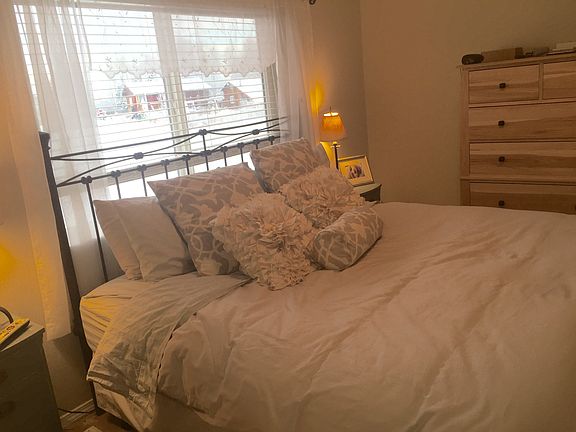 Master bedroom fits king bed