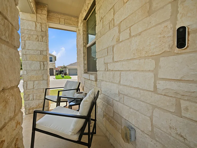 Covered front patio