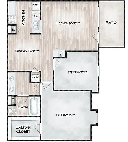 Floor plan DR 2x1
