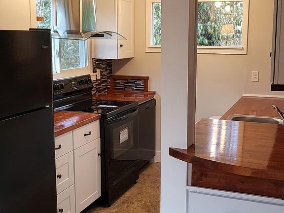 Galley kitchen with all new appliances