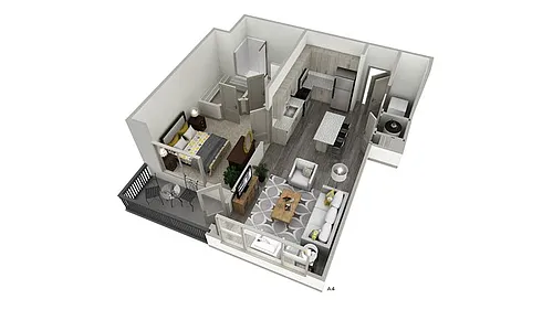 Floor plan The Invigorated - Inspire Apartments
