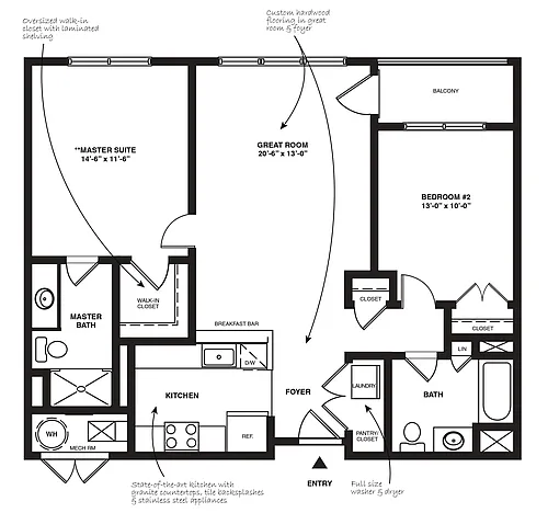 Floor plan Abbottsford