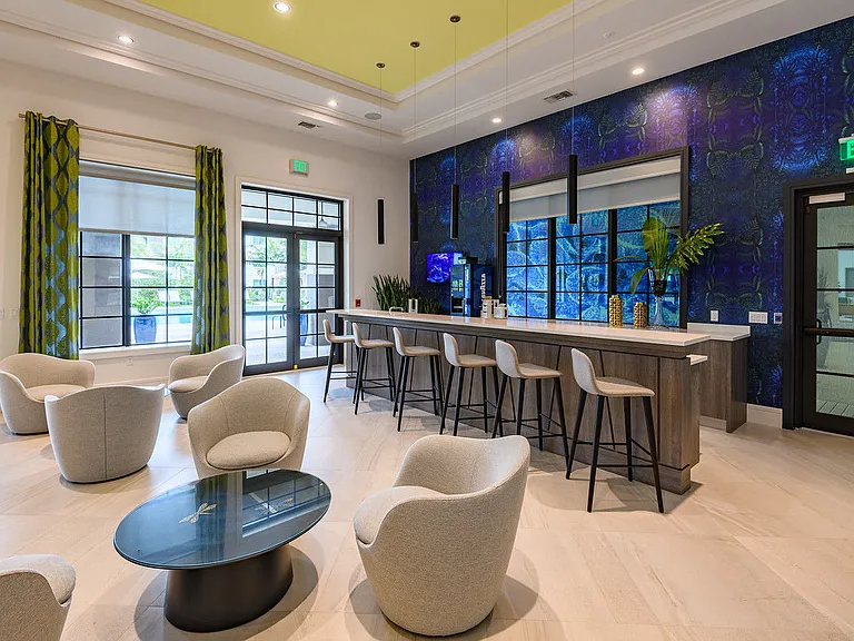 Clubroom with a Coffee Machine