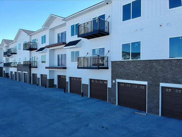 Connected garages at The Harbor.
