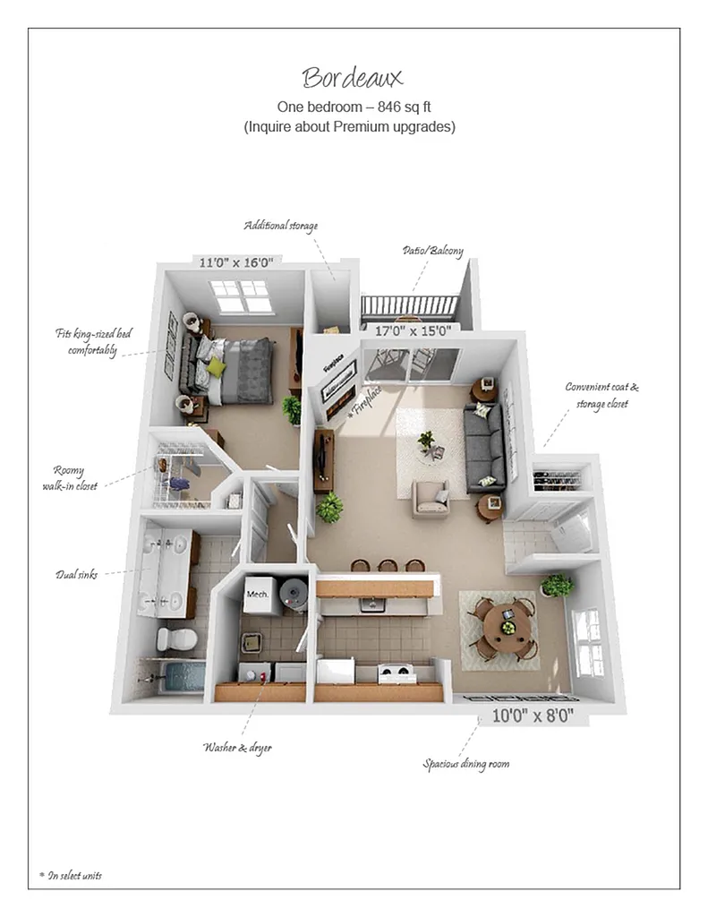 Floor plan Bordeaux