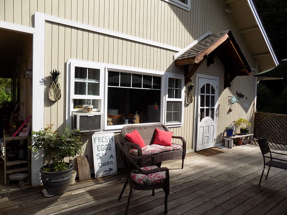 Front of house and deck