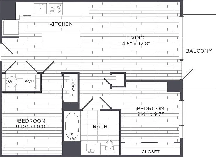 Sonnet - One Bedroom w/ Den - 1 Beds - 1 Baths - 742 Sq. ft.