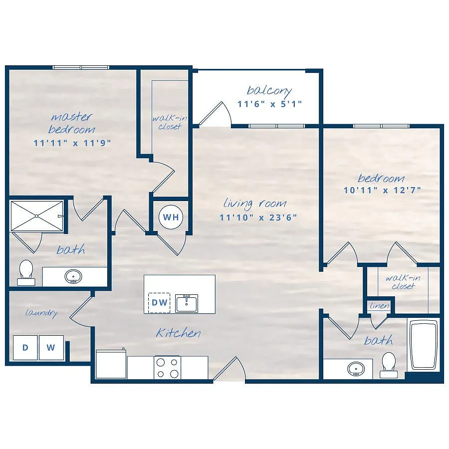 Floor plan 2X2 B3