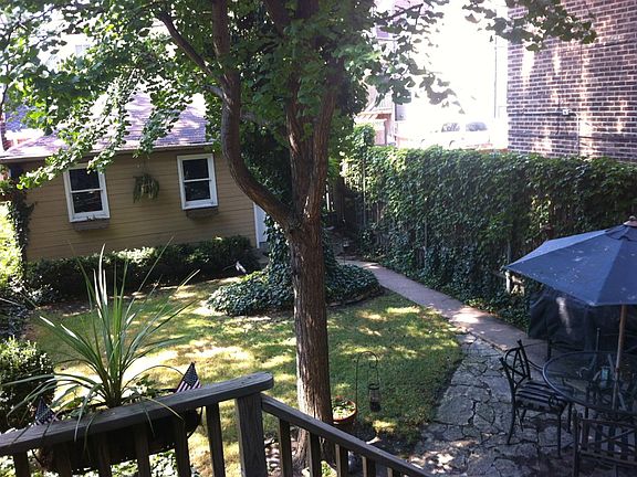backyard + 2 car garage