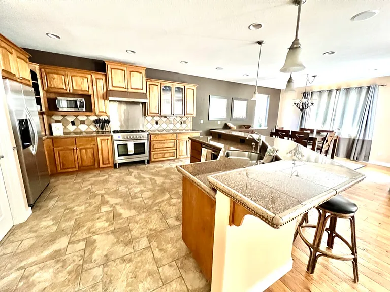 Open plan kitchen