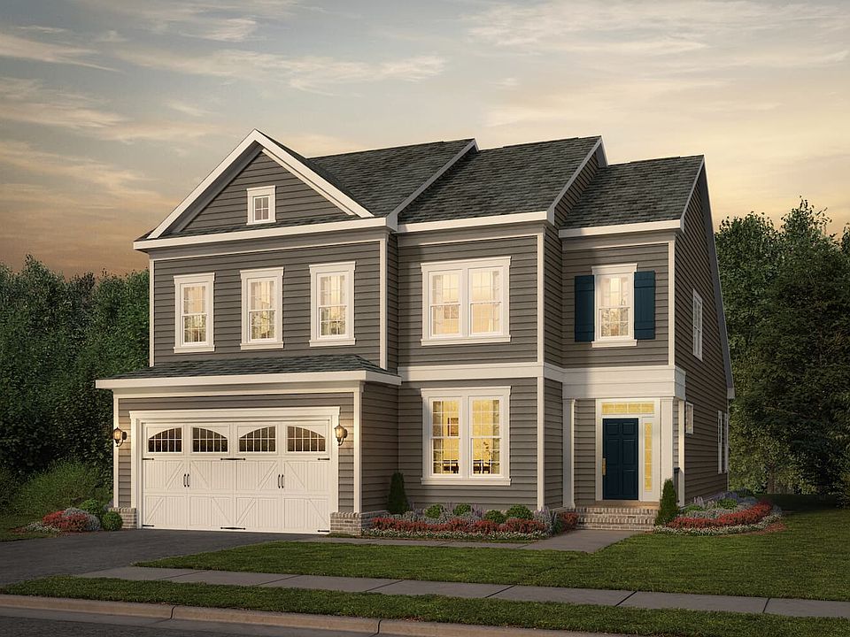 Elevation 1 of the Cortland a home design by Brookfield Residential at Snowden Bridge by Brookfield