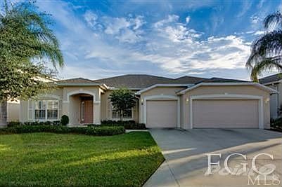 Curb appeal abounds in this spacious 4 BR, 3 BA home with 3 car garage & pool. The back yard is espe