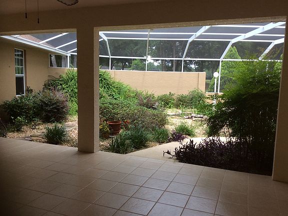 Waterfall in pool area