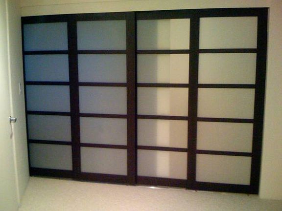 Sliding doors to living r