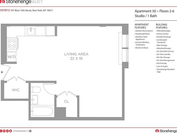 2nd image of 101 W 15th St APT 230