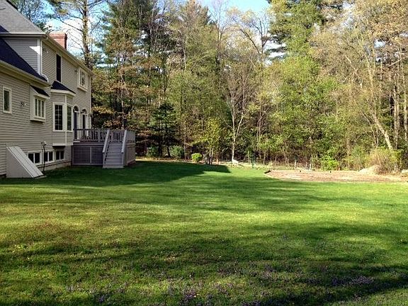 Large sunny private backyard