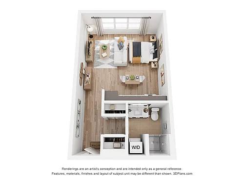 Floor plan Studio B