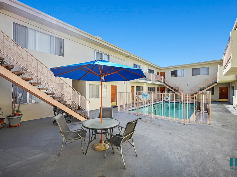Interior Courtyard with Pool and Seating Area