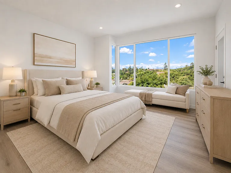Bedroom #4 features a bay window