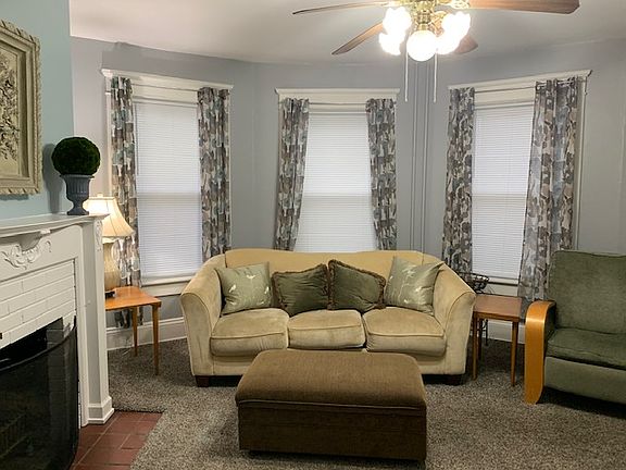 Bay window overlooking E Highland.