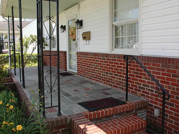 Slate & Brick Front Porch