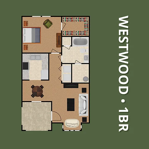 Floor plan 1 Bedroom