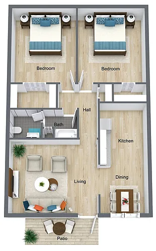 Floor plan E-2X1