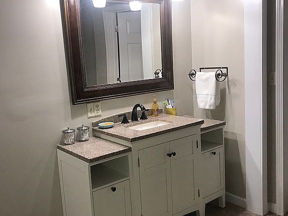 Vanity in main level