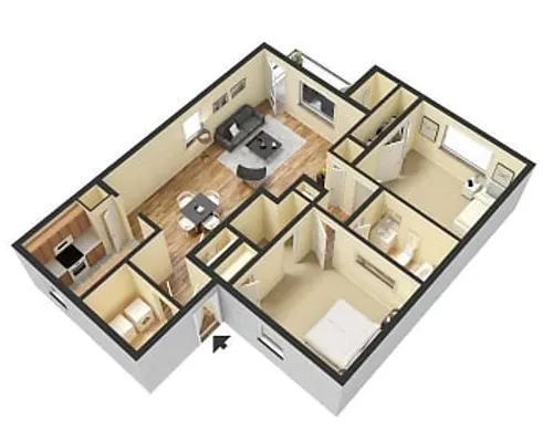 Floor plan 2X2