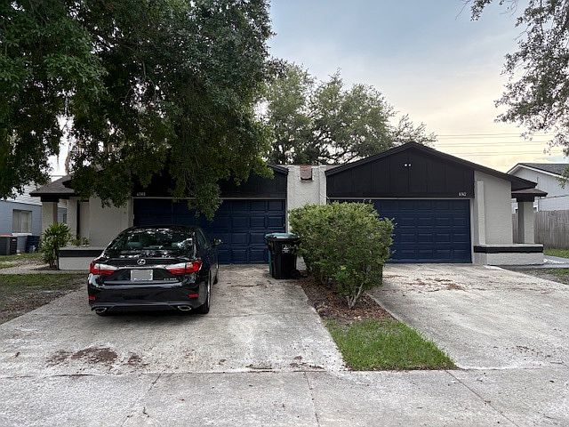Front, Left side of duplex