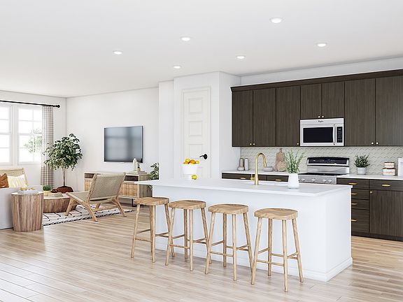 Plan E Kitchen and Living Room