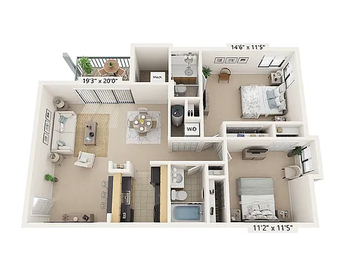 Floor plan Plan B2