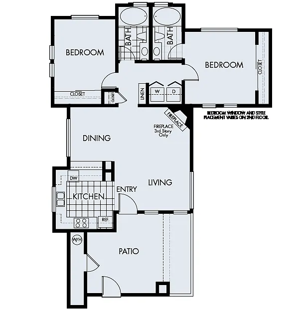 Floor plan Sycamore Bay Plan 2B