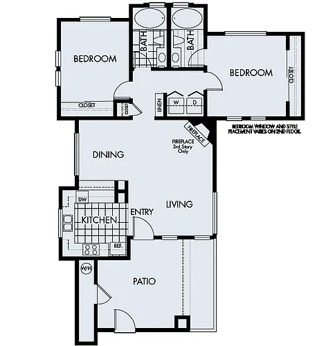 Floor plan Sycamore Bay Plan 2B